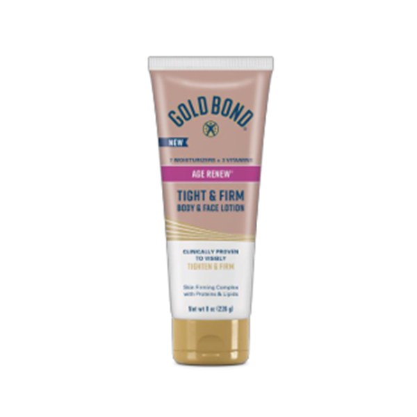 slide 1 of 8, Gold Bond Age Renew Tight & Firm Body & Face Lotion, 8 oz