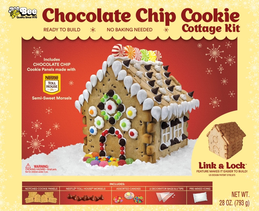 slide 1 of 1, BEE Nestle Toll House Holiday Cottage Kit, 28 oz