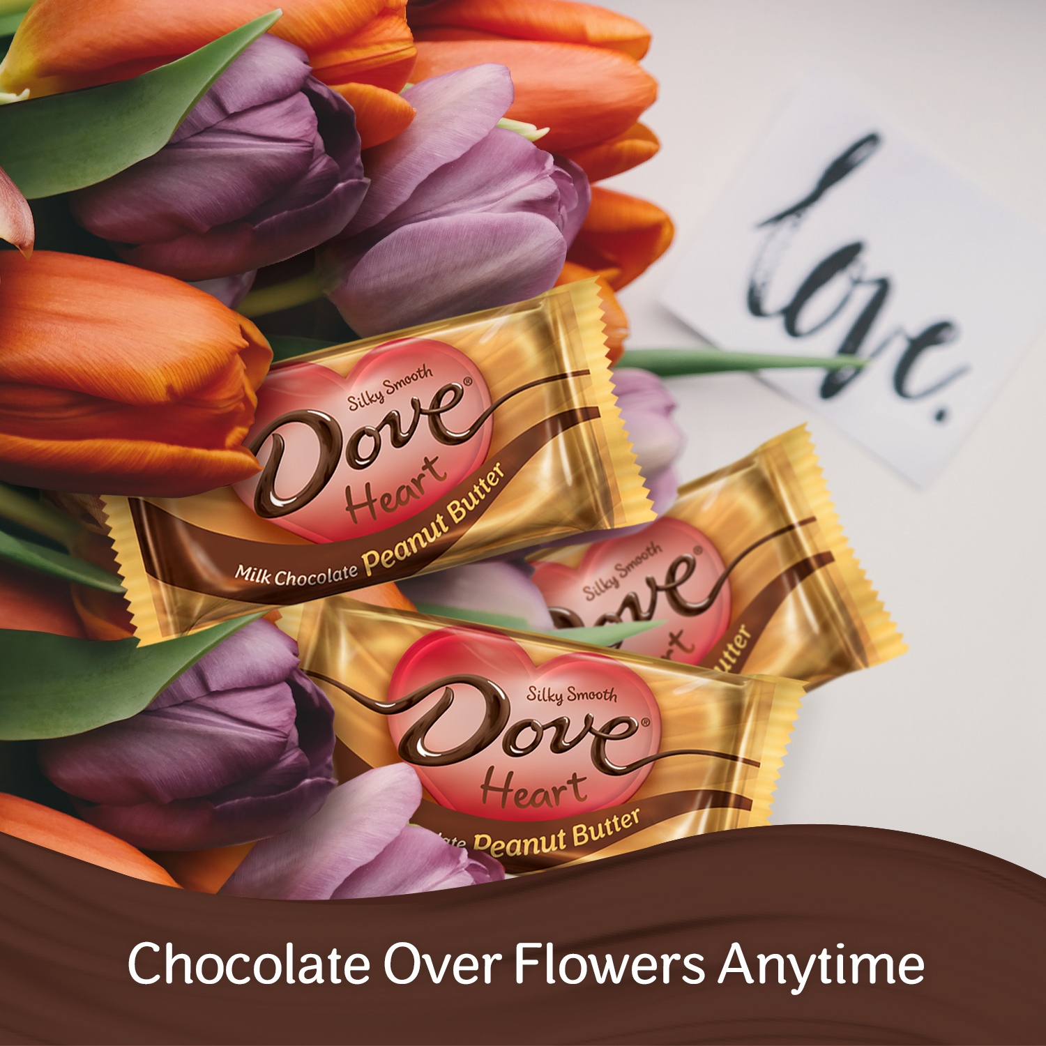 slide 2 of 2, DOVE PROMISES Valentine's Day Chocolate Candy Bag, 0.9 oz