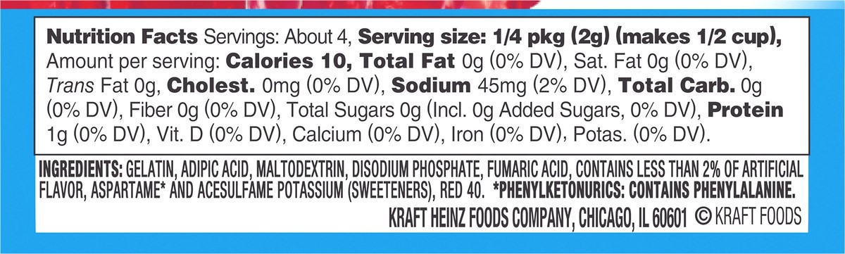 slide 7 of 9, Jell-O Strawberry Banana Artificially Flavored Zero Sugar Low Calorie Gelatin Dessert Mix, 0.3 oz Box, 0.3 oz