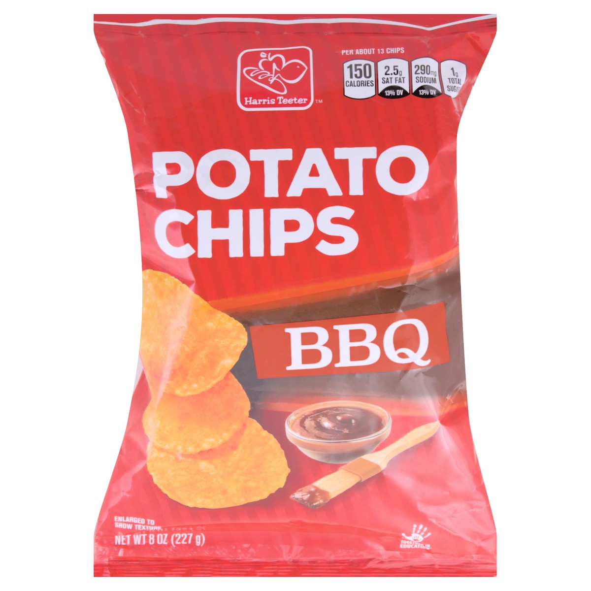 slide 2 of 6, Harris Teeter Bbq Chips, 1 ct