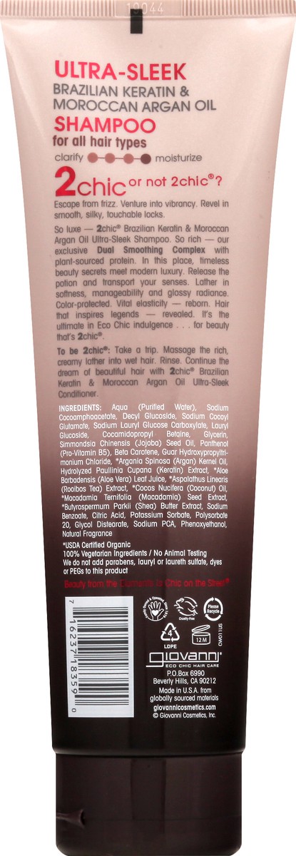 slide 8 of 10, Giovanni 2Chic Ultra Sleek Shampoo, 8.5 oz