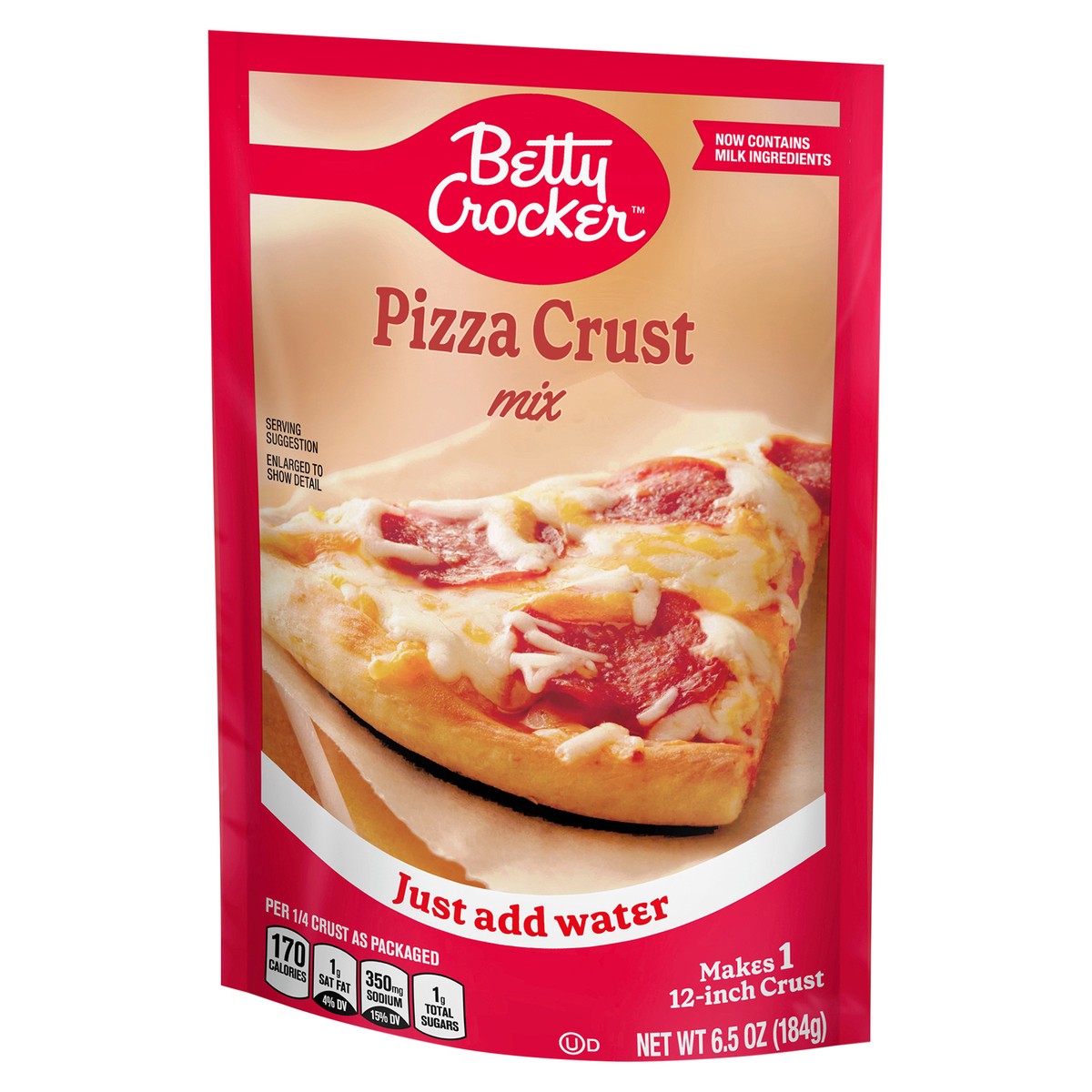 slide 12 of 13, Betty Crocker Pizza Crust Mix, Makes One 12-inch Crust, 6.5 oz., 6.5 oz