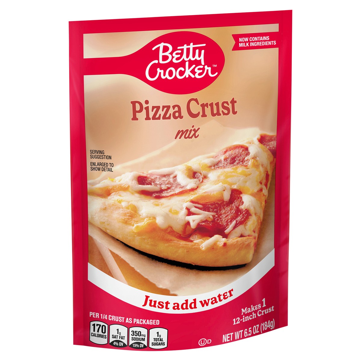 slide 11 of 13, Betty Crocker Pizza Crust Mix, Makes One 12-inch Crust, 6.5 oz., 6.5 oz