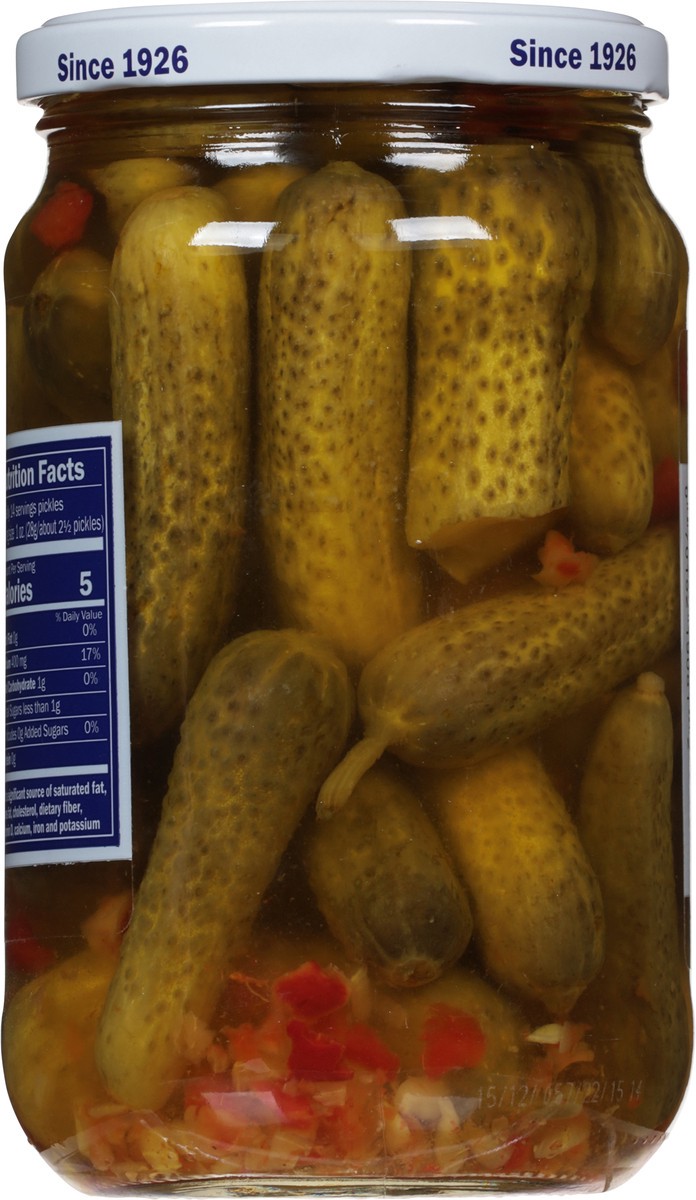 slide 8 of 13, Del-Dixi Baby Dills Pickles Fresh Pack 24 fl oz, 24 fl oz