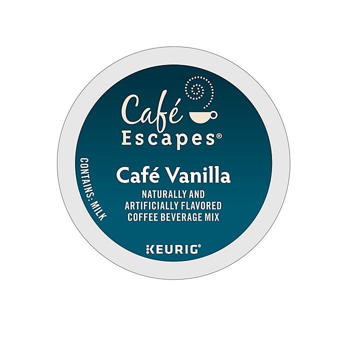 slide 1 of 8, Café Escapes Cafe Vanilla Keurig K-Cup Pods, 24 ct