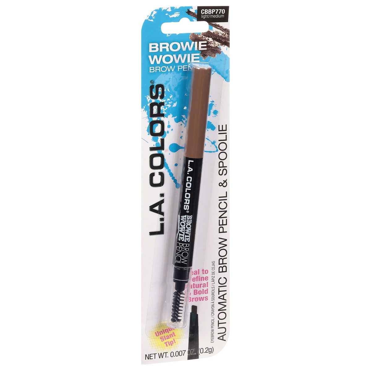 slide 2 of 9, L.A. Colors Browie Wowie CBBP770 Light/Medium Brow Pencil 0.007 oz, 1 ct