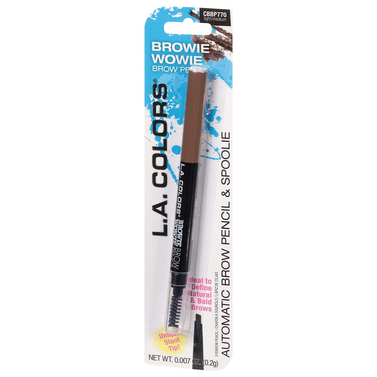 slide 3 of 9, L.A. Colors Browie Wowie CBBP770 Light/Medium Brow Pencil 0.007 oz, 1 ct