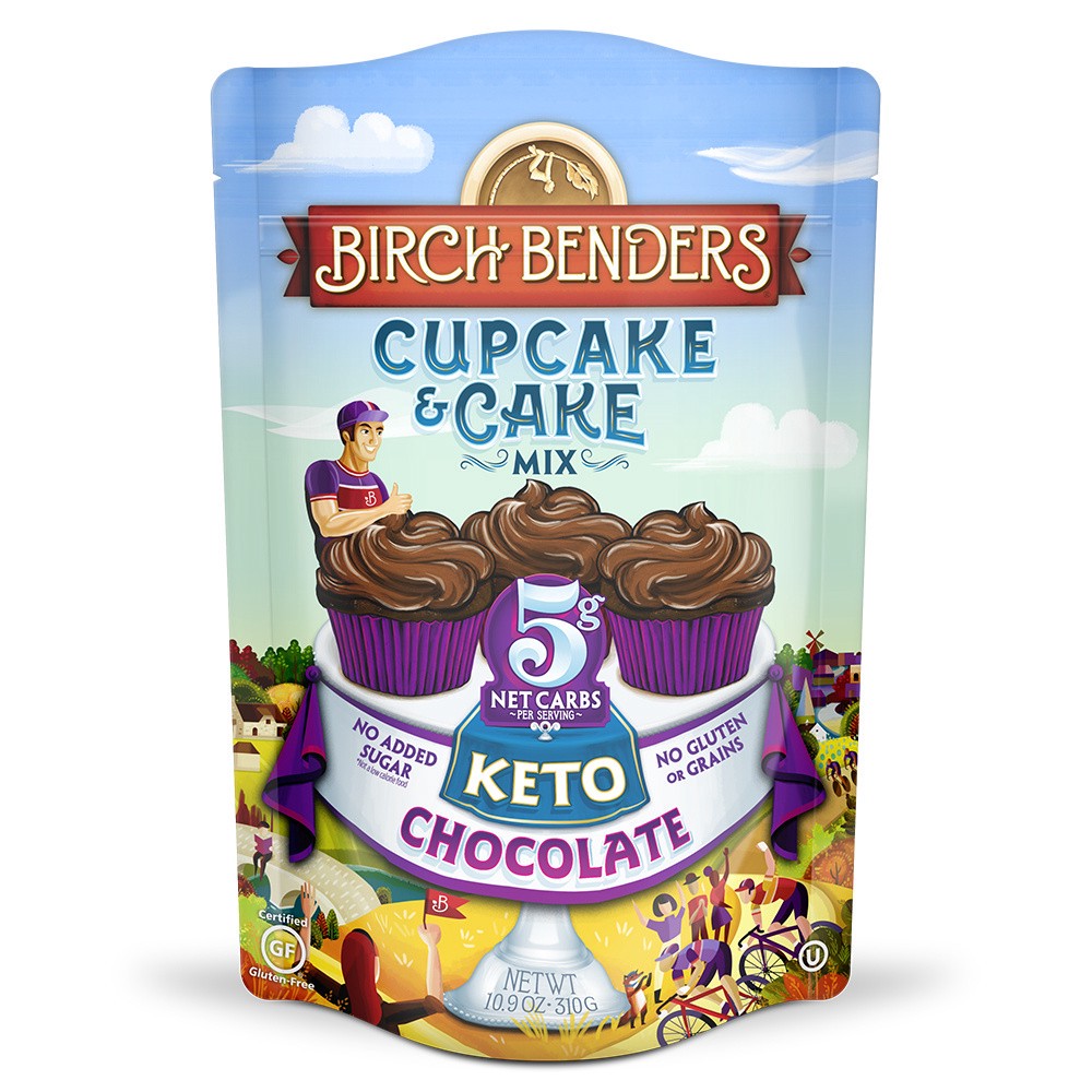 slide 3 of 4, Birch Benders Keto Chocolate Cupcake & Cake Mix 10.9 oz, 10.9 oz