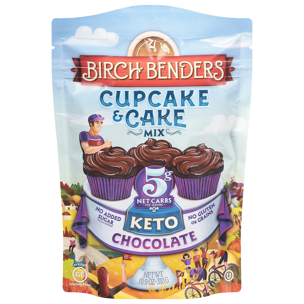 slide 1 of 4, Birch Benders Keto Chocolate Cupcake & Cake Mix 10.9 oz, 10.9 oz