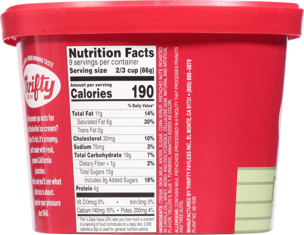 slide 13 of 13, Thrifty Pistachio Nut Ice Cream 1.5 qt, 1.5 qt