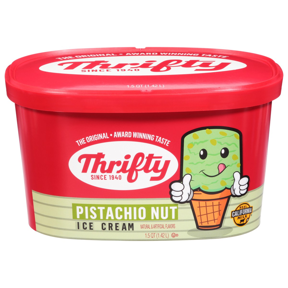 slide 12 of 13, Thrifty Pistachio Nut Ice Cream 1.5 qt, 1.5 qt