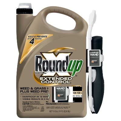 slide 1 of 1, Roundup Extended Control Weed & Grass Killer Ready to Use Wand, 1.1 gal