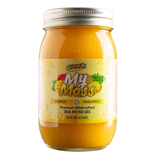slide 1 of 1, Natural Renewals Sea Moss Gel Mango + Pineapple, 16 oz