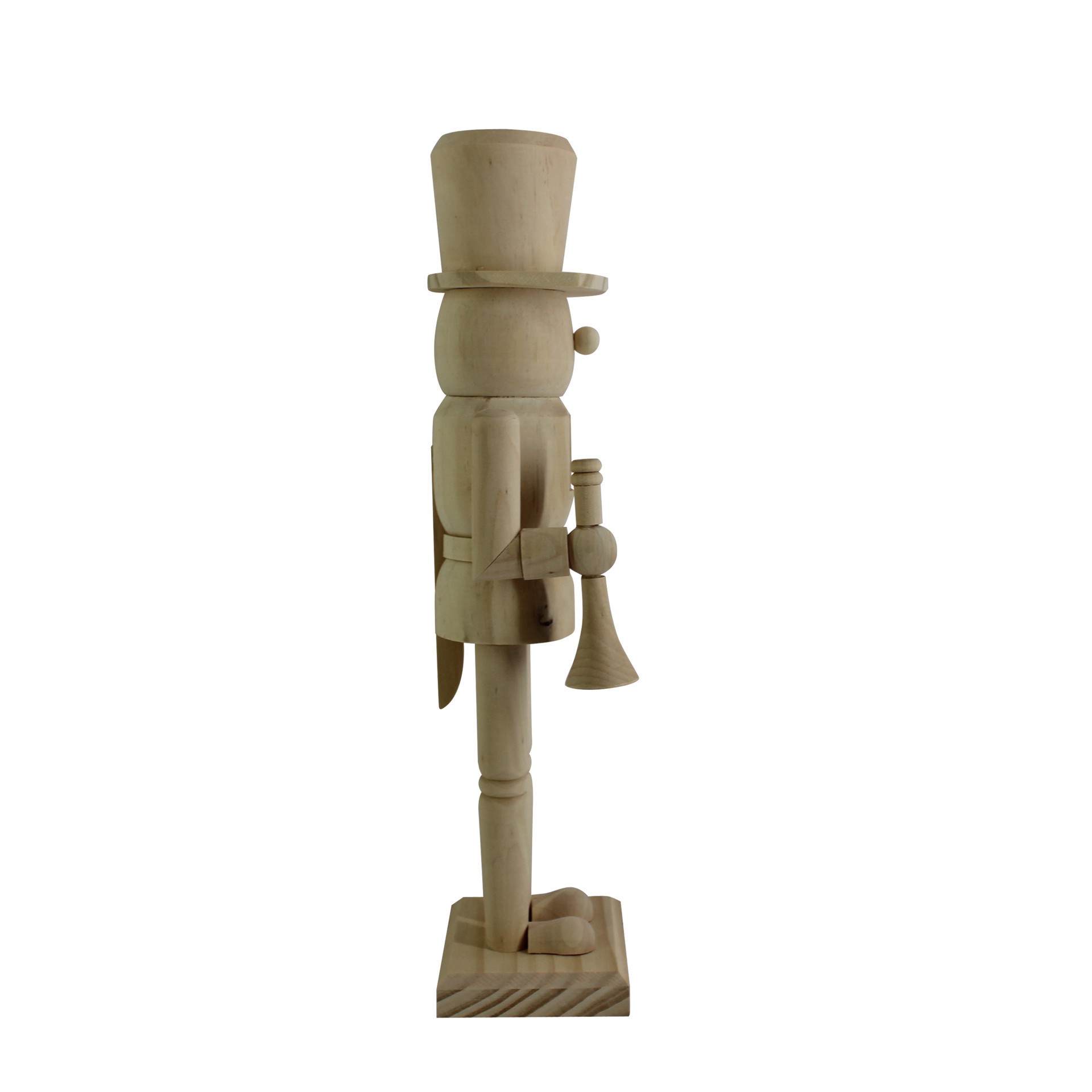 slide 2 of 5, 14" Soldier With Trumpet Diy Pinewood Nutcracker By Make Market, 14 in