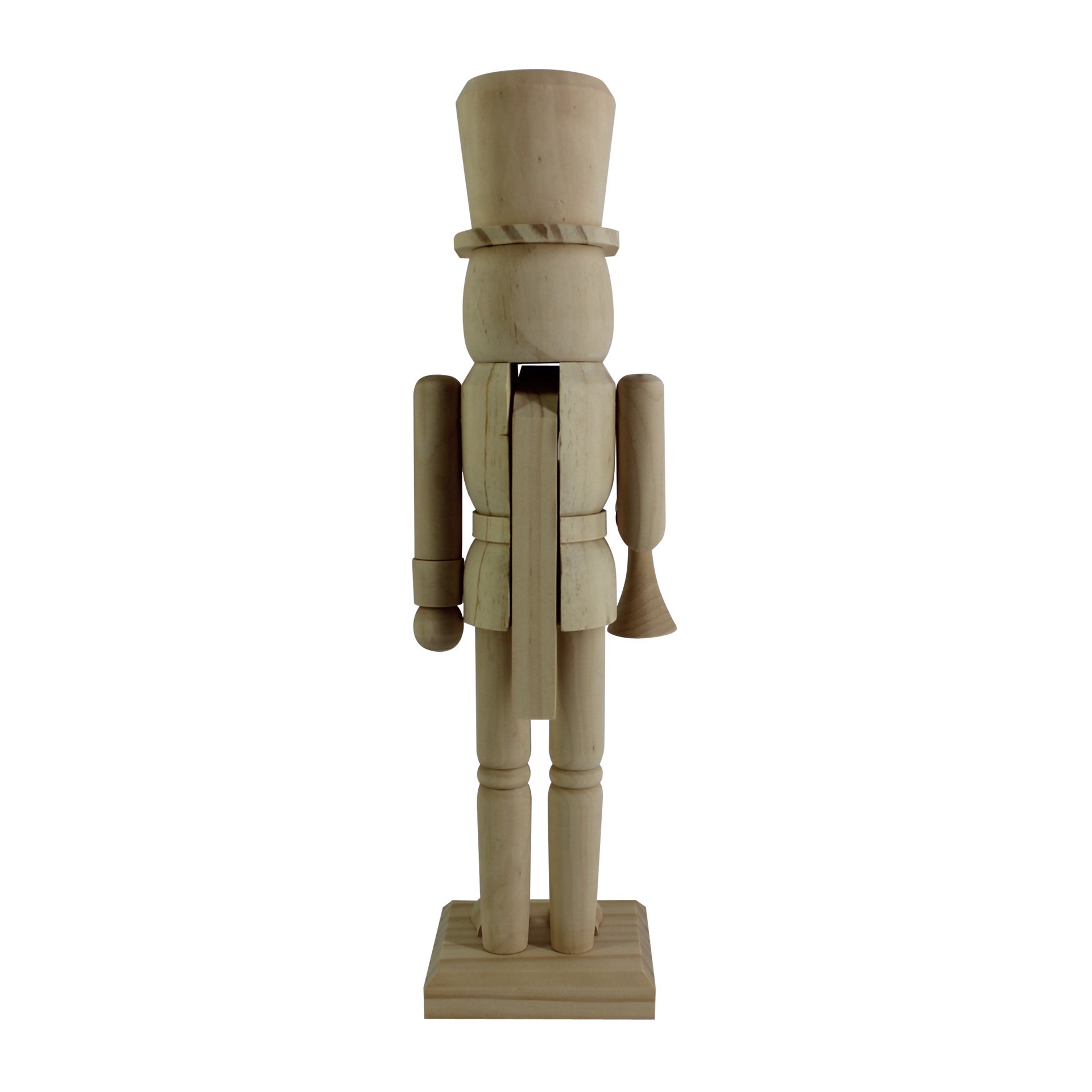 slide 4 of 5, 14" Soldier With Trumpet Diy Pinewood Nutcracker By Make Market, 14 in