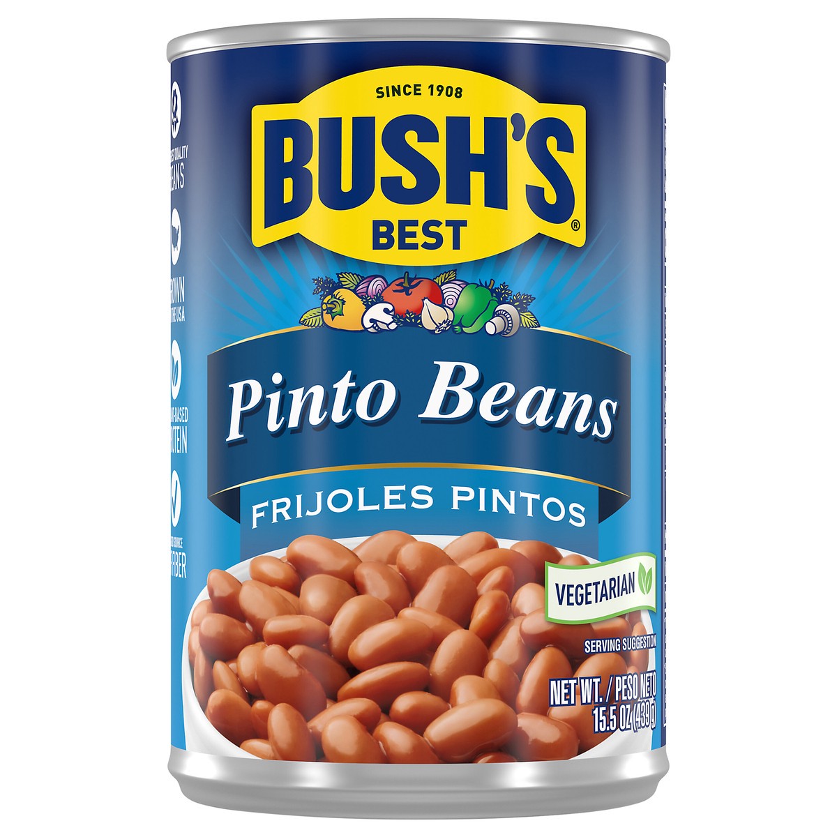 slide 1 of 12, Bush's Bush Pinto Beans, 16 oz