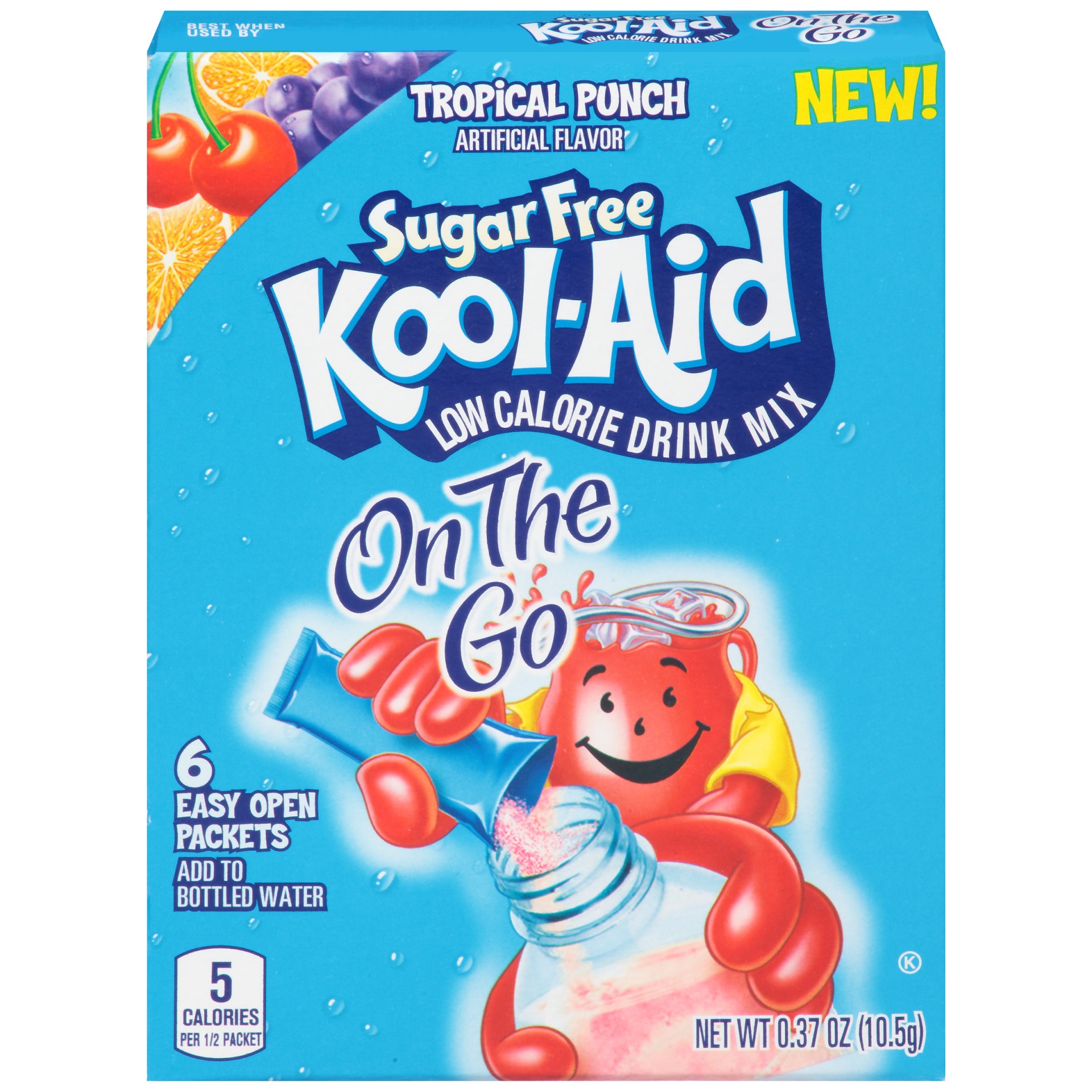 slide 1 of 2, Sugar Free Tropical Punch Drink Mix, 6 ct; 0.37 oz