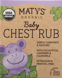 Maty's Organic Baby Chest Rub 1.5 oz