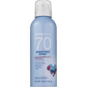 slide 1 of 1, CVS Health Sheer Mist Sunscreen Spf 70, 5 oz