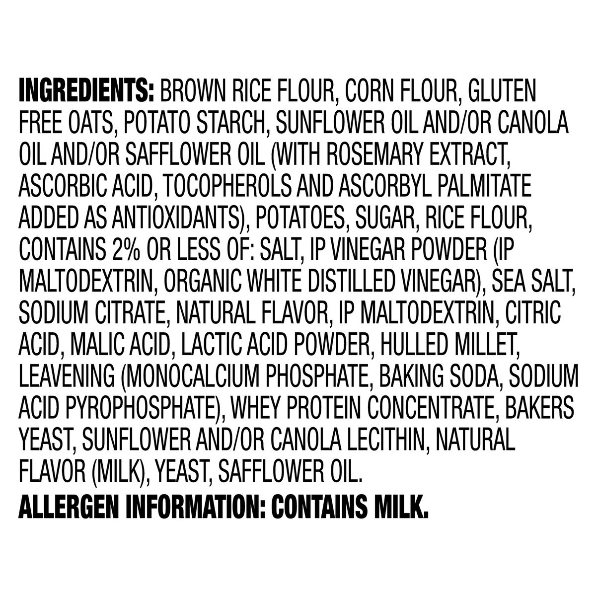 slide 5 of 9, Miltons Crackers Gf Salt Vinegar, 4.5 oz