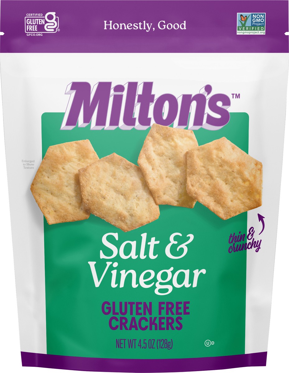 slide 7 of 9, Miltons Crackers Gf Salt Vinegar, 4.5 oz