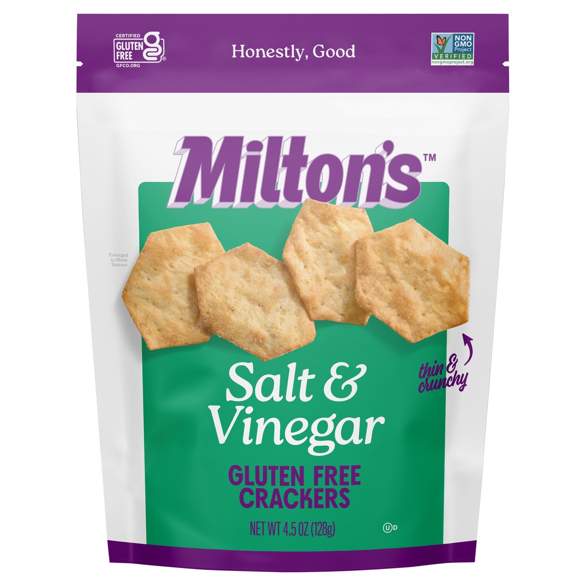 slide 6 of 9, Miltons Crackers Gf Salt Vinegar, 4.5 oz