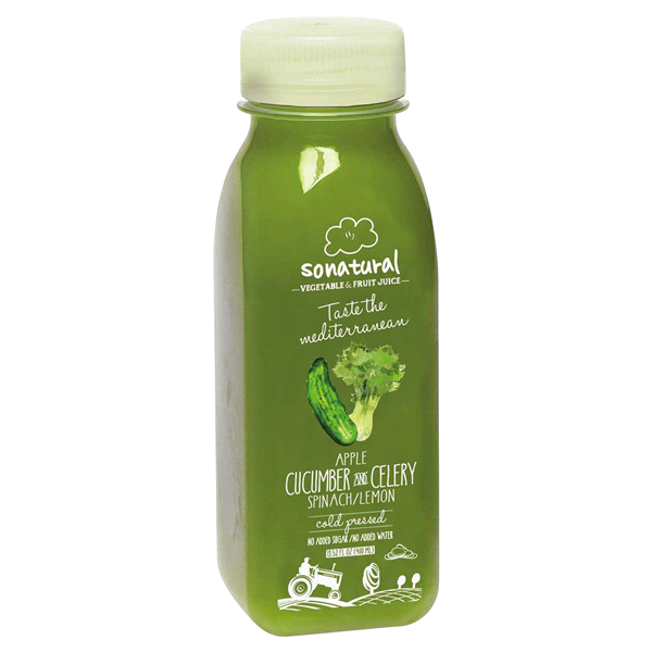 slide 1 of 1, SoNatural Cucumber & Celery Juice, 13.52 oz