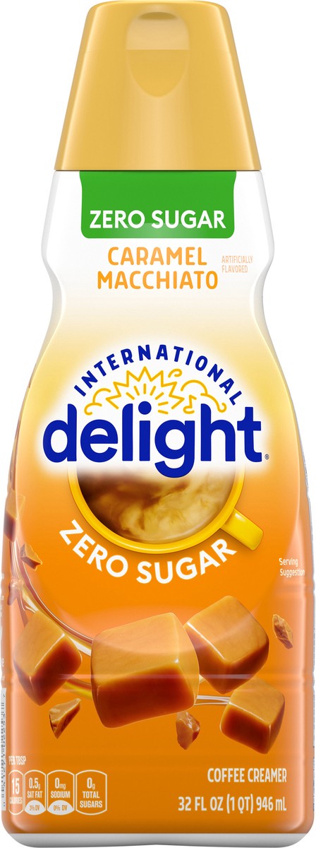 slide 9 of 12, International Delight Sugar-Free Caramel Macchiato Gourmet Coffee Creamer, 32 fl oz