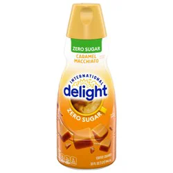 International Delight Coffee Creamer, Zero Sugar Caramel Macchiato, 32 FL OZ Bottle