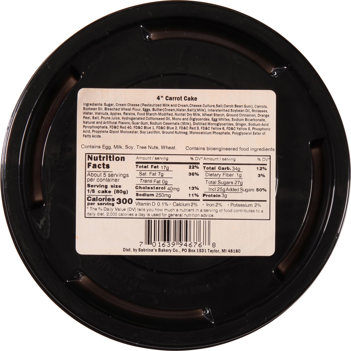 slide 10 of 14, Sabrina's 4 Inch Carrot Cake 14 oz, 14 oz