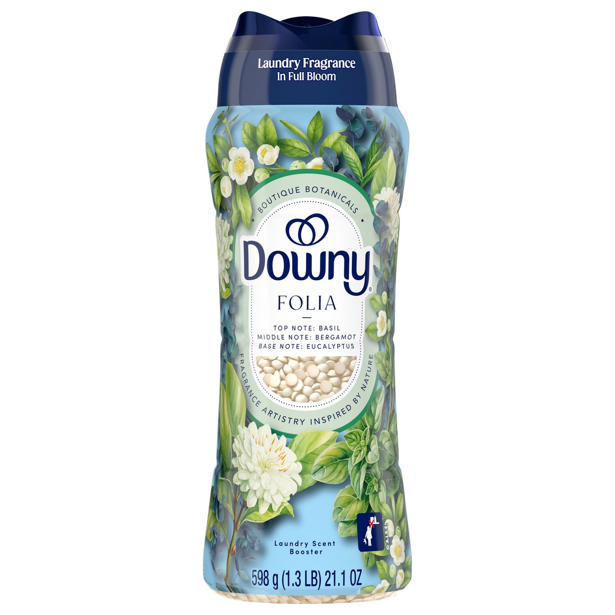 slide 1 of 9, Downy Laundry Scent Booster Beads - Folia, 21.1 oz