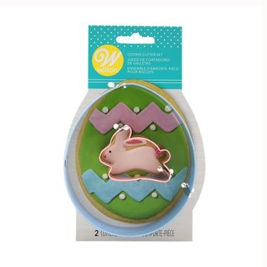 slide 1 of 1, Wilton Easter Egg With Mini Bunny Cookie Cutter Set, 2 ct