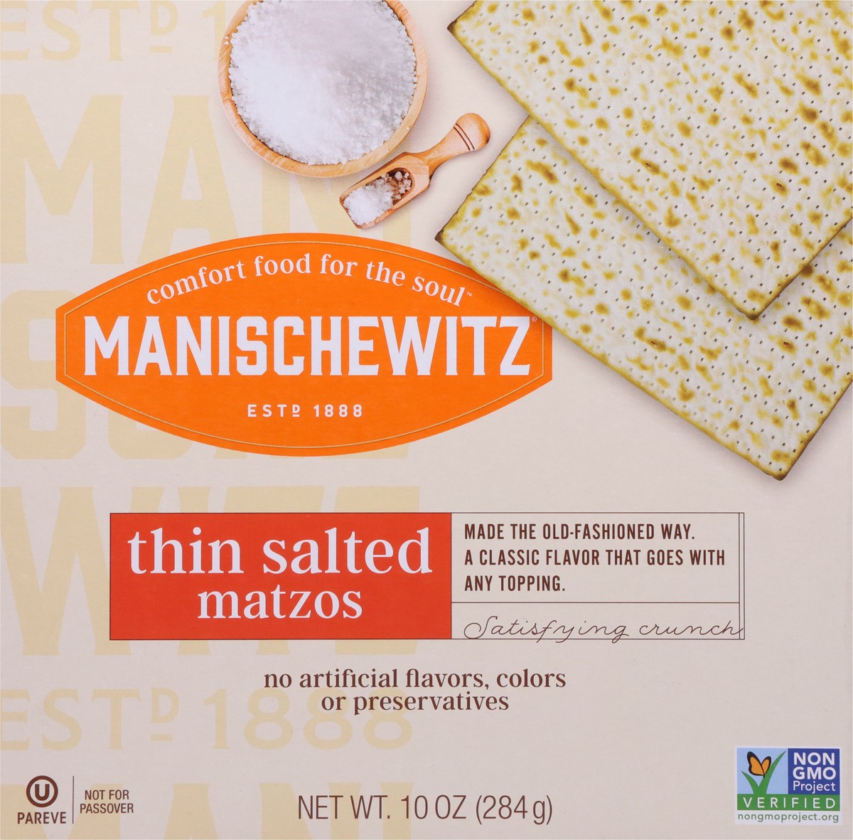 slide 8 of 9, Manischewitz Thin Salted Matzos, 10 oz