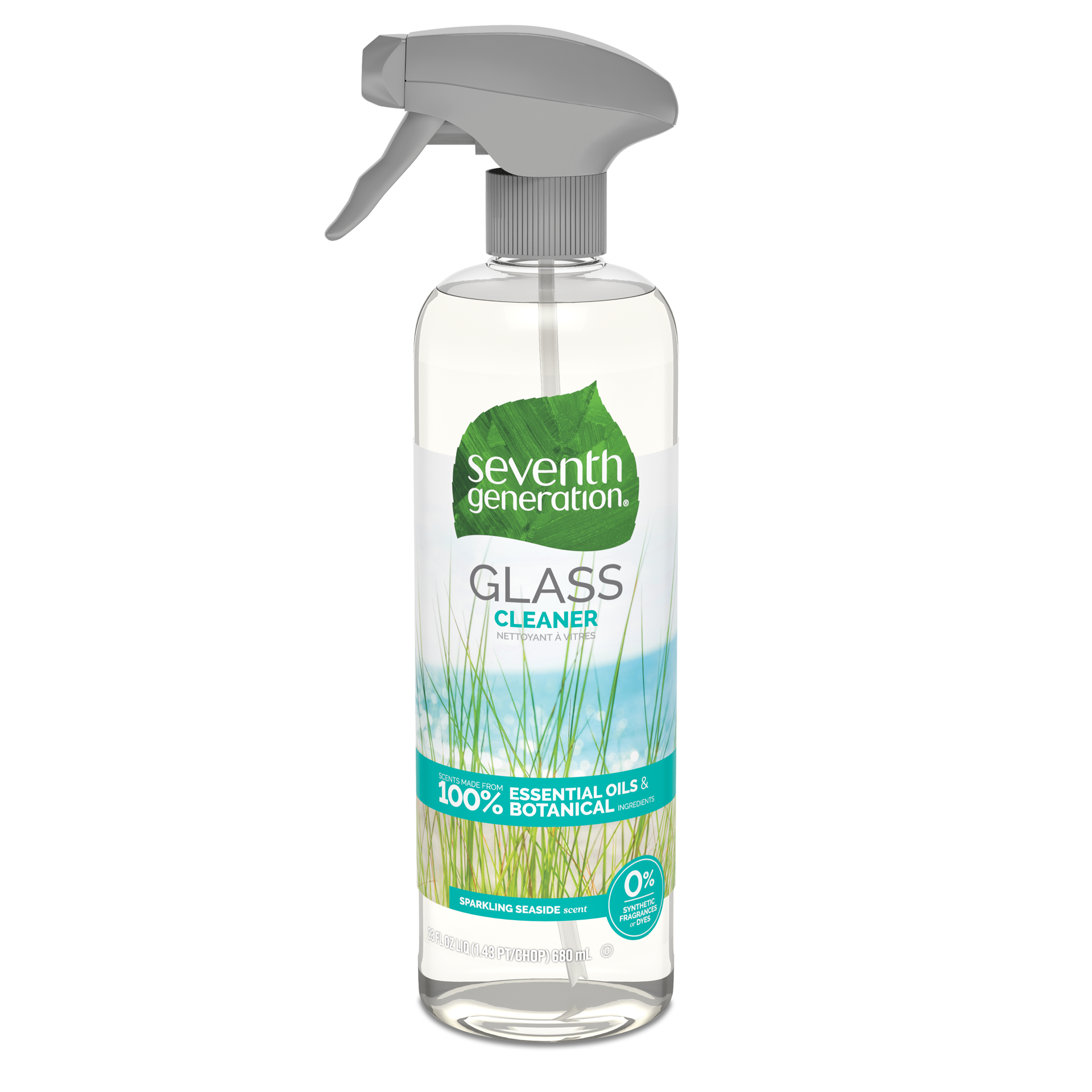 slide 1 of 9, Seventh Generation Glass Cleaner Sparkling Seaside scent, 23 oz, 23 oz