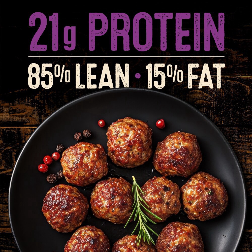 slide 4 of 4, Private Selection Angus Ground Beef Round 85% Lean 15 % Fat, per lb