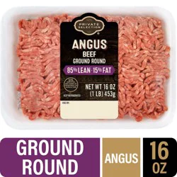 Private Selection Angus Ground Beef Round 85% Lean 15 % Fat