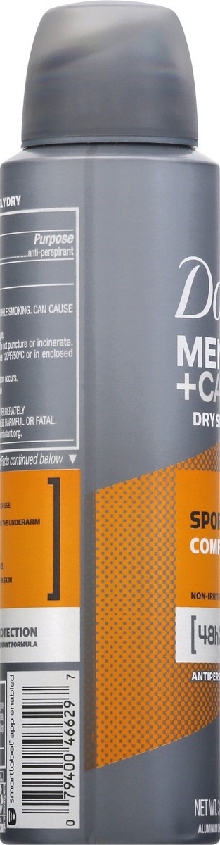 slide 4 of 6, Dove Men+Care Dry Spray Sportcare Comfort Antiperspirant, 3.8 oz