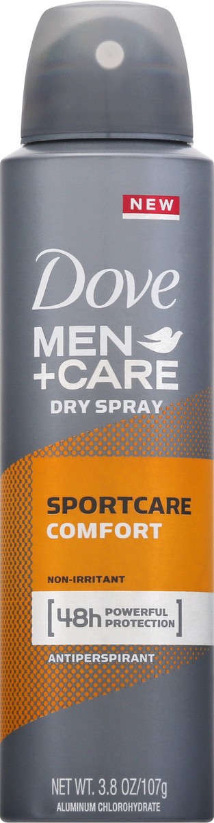 slide 6 of 6, Dove Men+Care Dry Spray Sportcare Comfort Antiperspirant, 3.8 oz