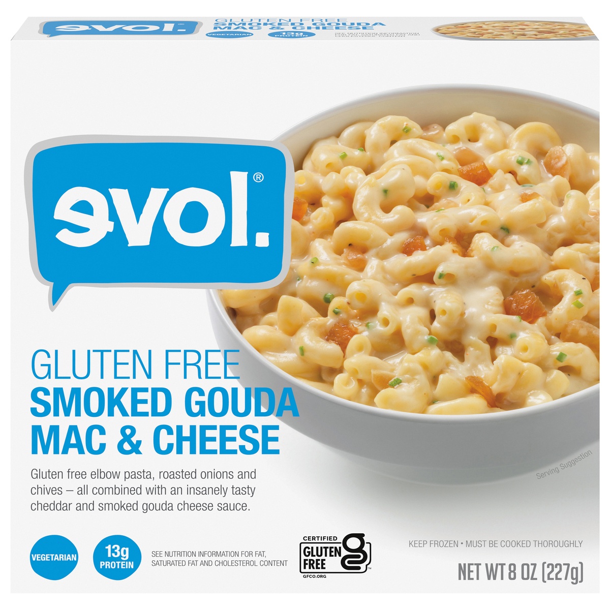 slide 1 of 3, EVOL Gluten Free Smoked Gouda Mac & Cheese, 8 oz