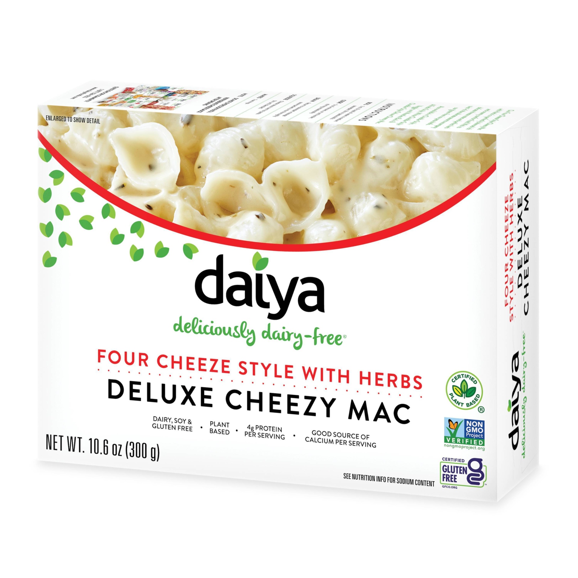 slide 1 of 3, Daiya Four Cheeze With Herbs Mac Cheese, 10.6 oz