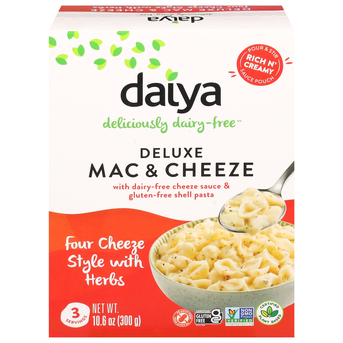 slide 1 of 9, Daiya Deluxe Four Cheeze Style with Herbs Mac & Cheeze 10.6 oz, 10.6 oz