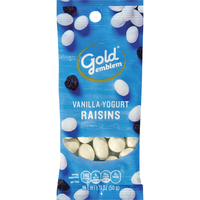 slide 1 of 1, GE Vanilla Yogurt Raisins, 1 ct