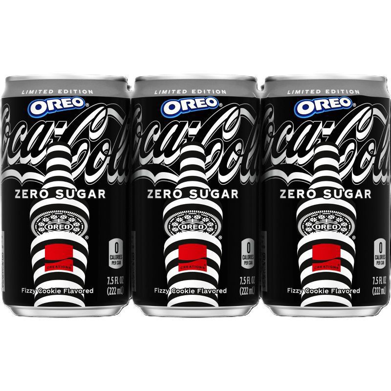 slide 6 of 9, Coca-Cola Zero Sugar OREO Limited Edition Creations 7.5 oz 6 Pack Mini Cans, 6 ct; 7.5 fl oz