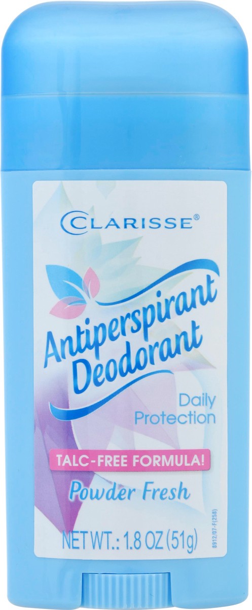 slide 1 of 13, Clarisse Antiperspirant Deodorant, Powder Fresh, 1.8 Ounce, 1.8 oz