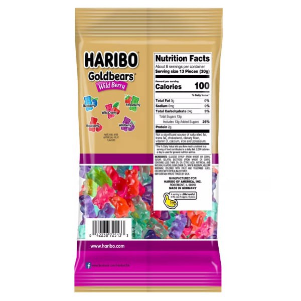 slide 2 of 5, Haribo Gmy Gldbr Wld Bry, 8 oz