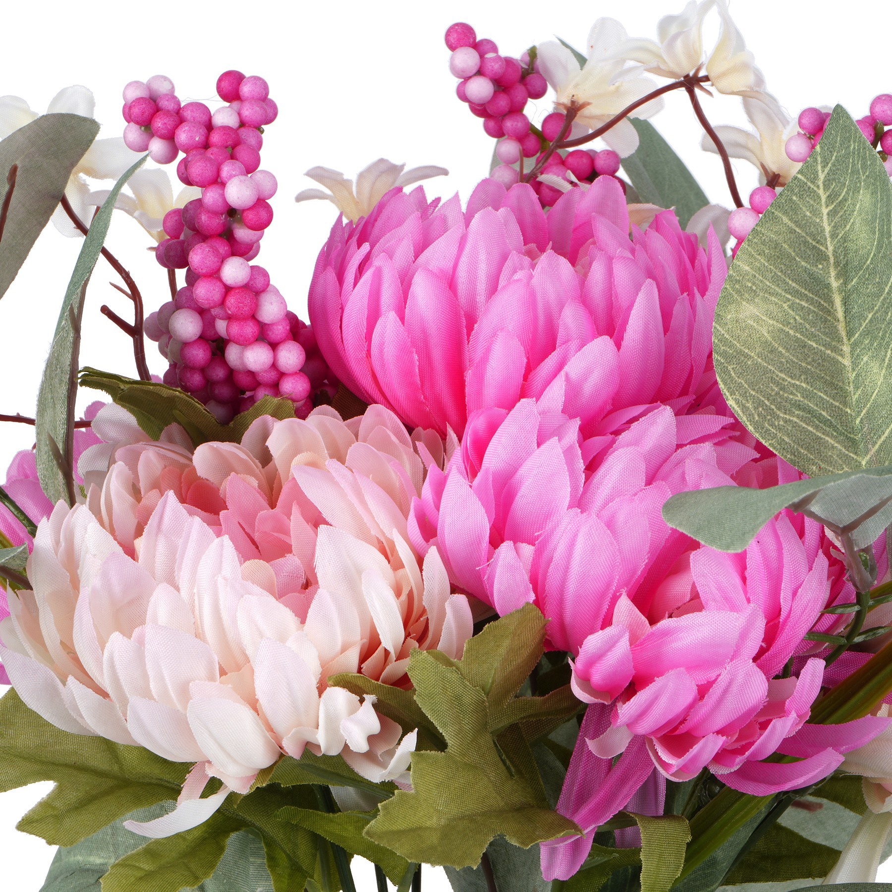 slide 2 of 2, 13" Pink Mum & Berry Bush By Ashland, 8 in x 8 in x 13 in