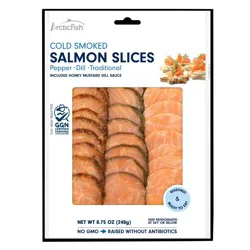 Arctic Fish Cold Smoked Salmon Slices - Pepper, Dill & Traditional