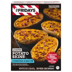T.G.I. Friday's Value Size Loaded Cheddar & Bacon Potato Skins Value Size 22.3 oz