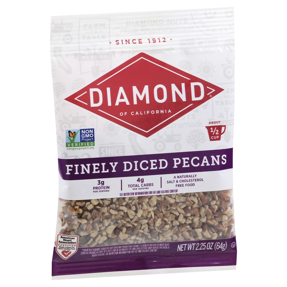 slide 5 of 9, Diamond Finely Diced Pecans 2.25 oz, 2.25 oz